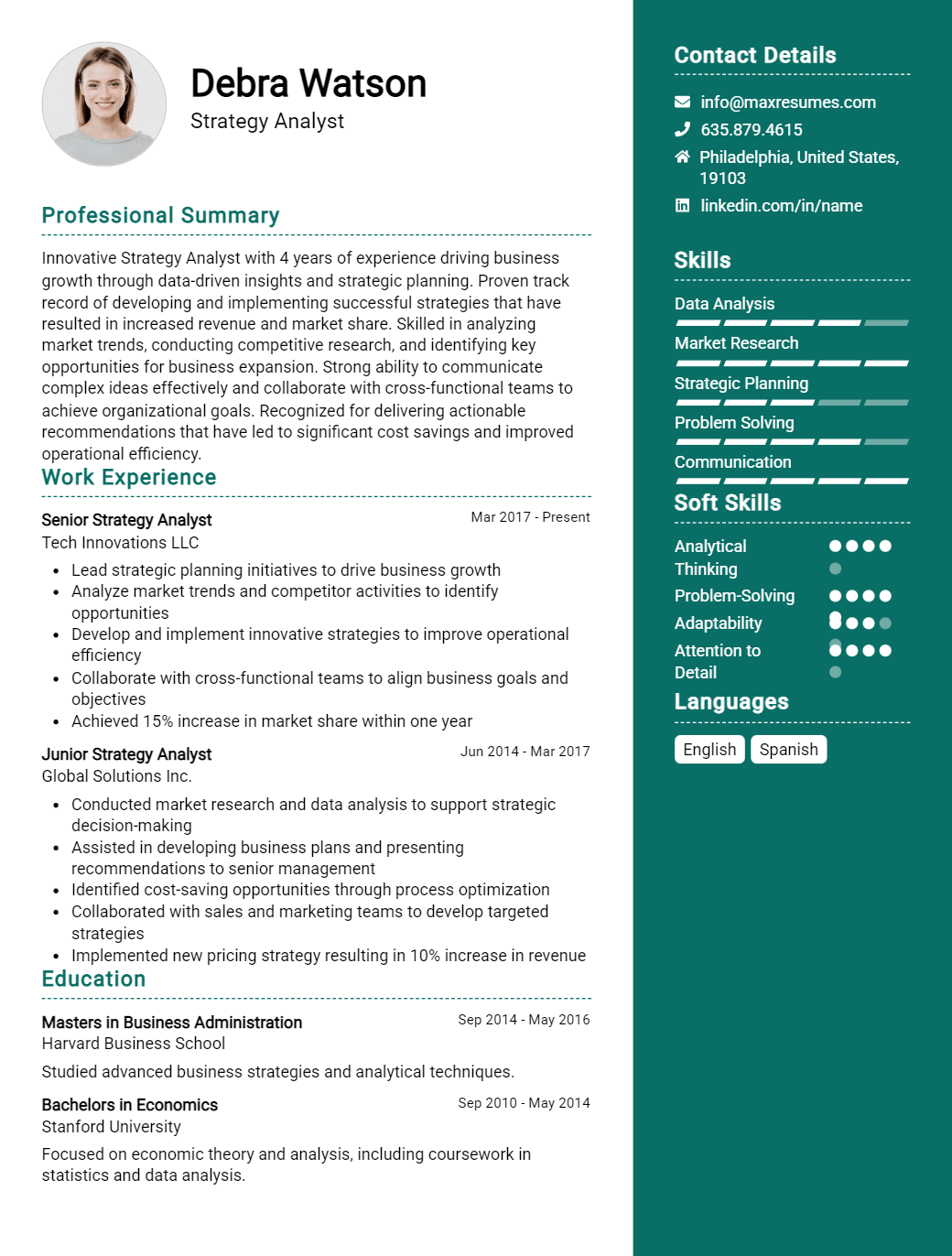 strategy-analyst-resume-sample