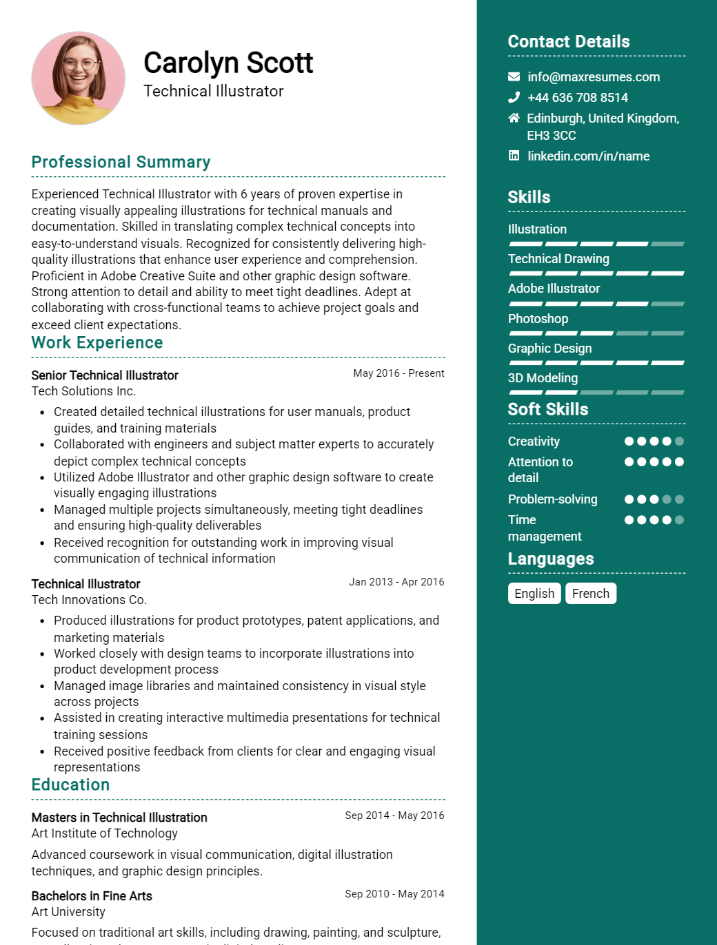technical-illustrator-resume-sample