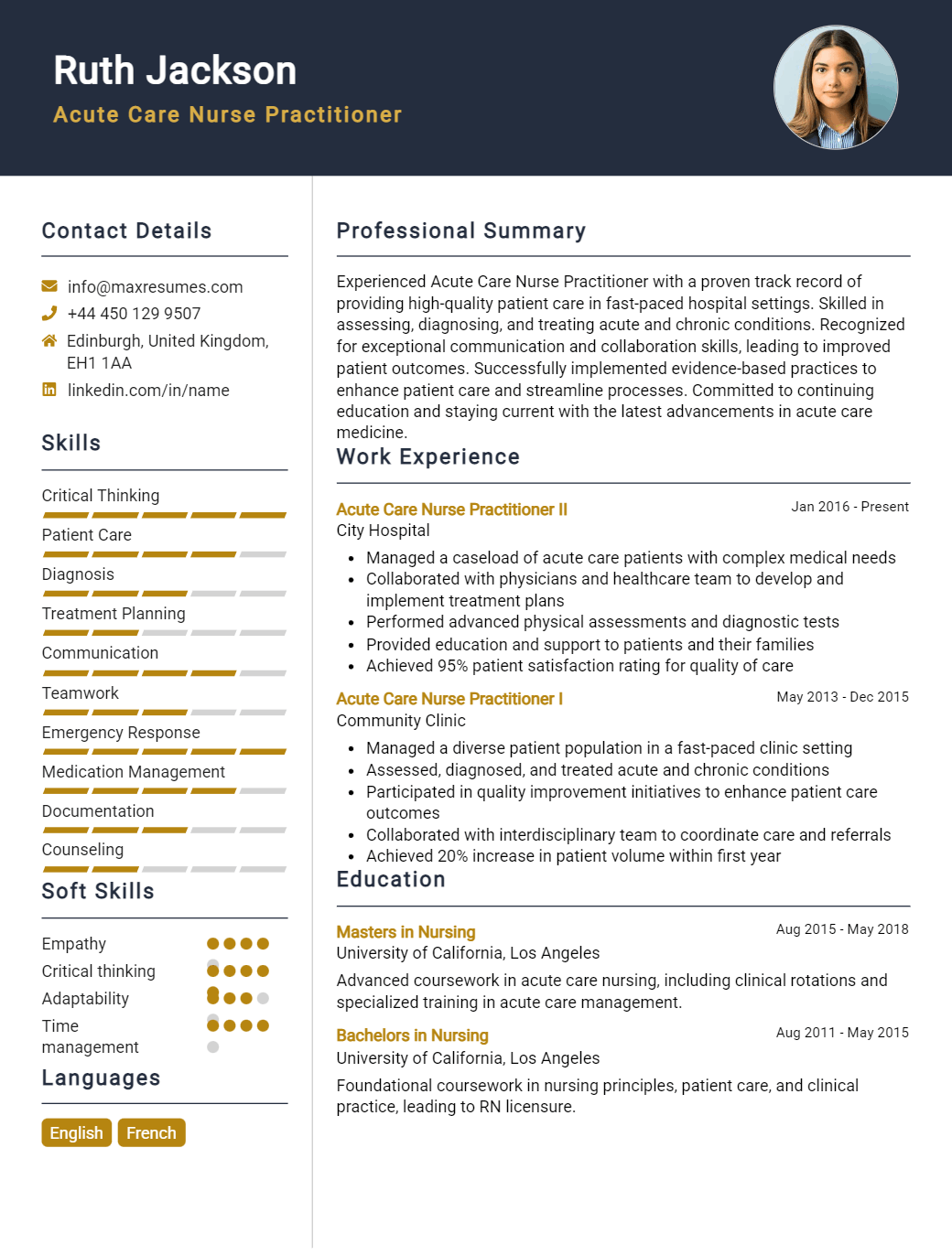 acute-care-nurse-practitioner-resume-sample
