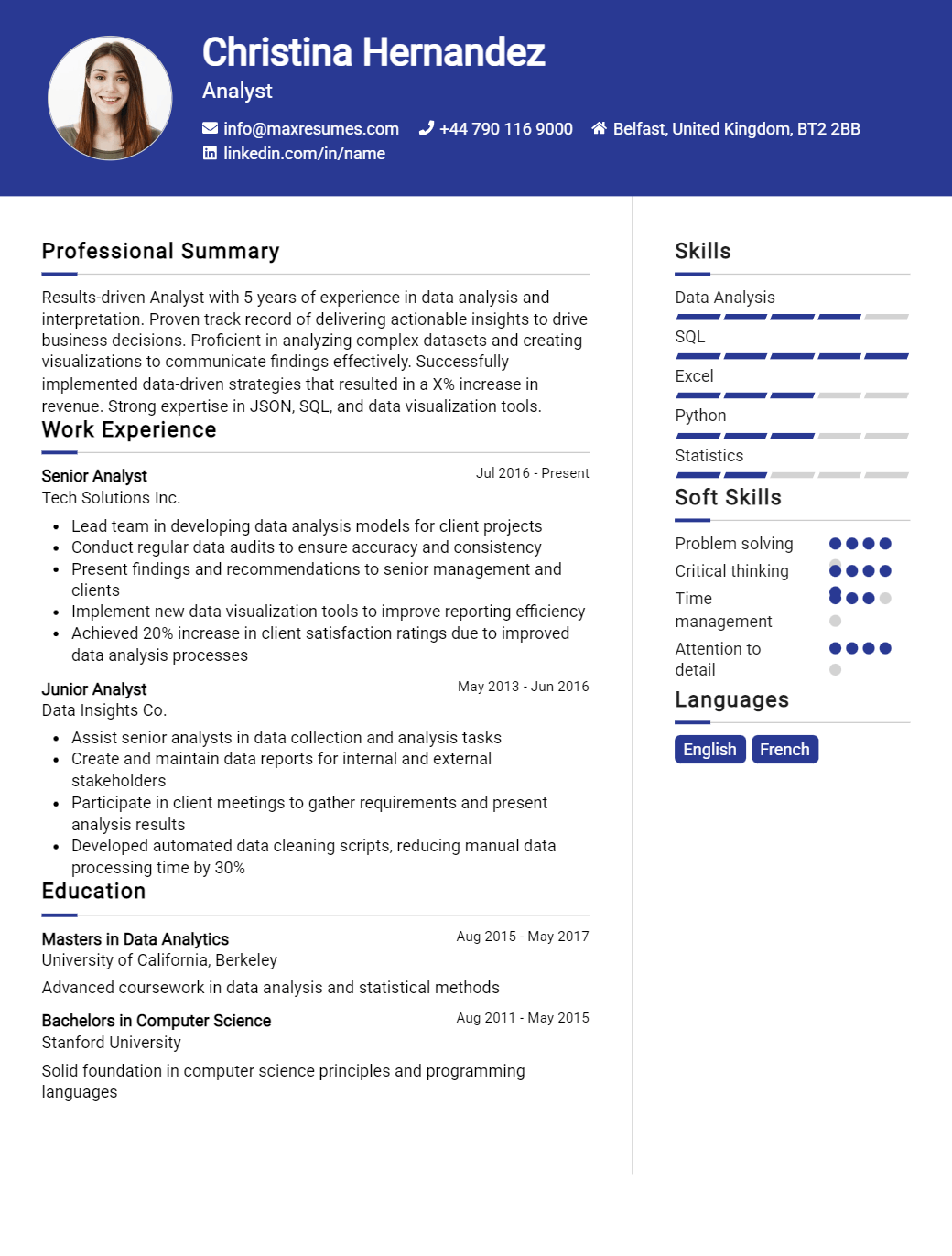 analyst-resume-sample