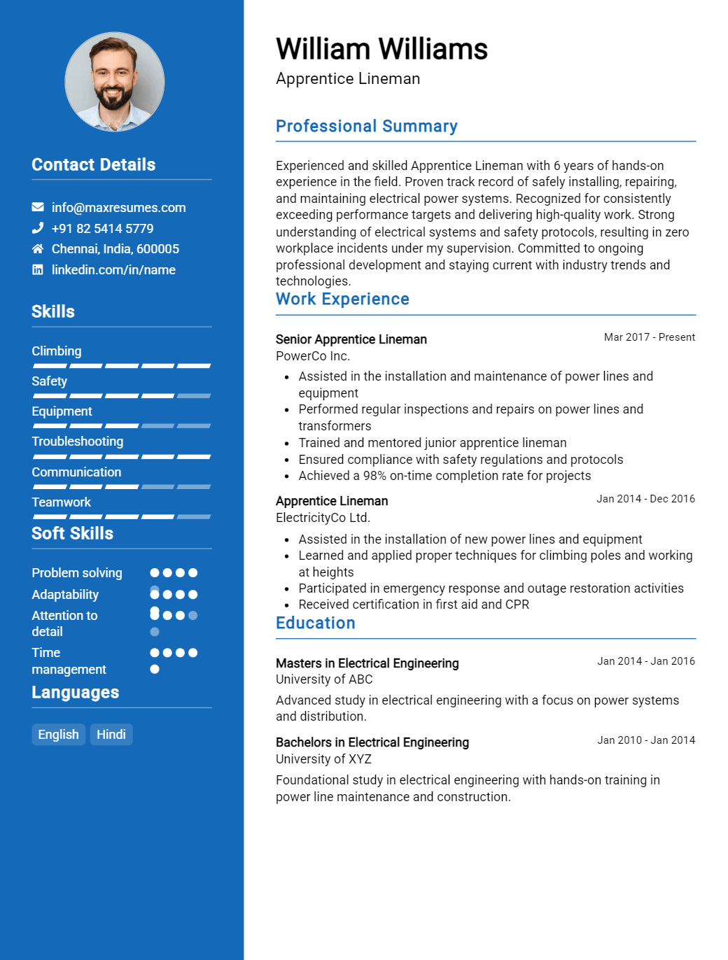 apprentice-lineman-resume-sample