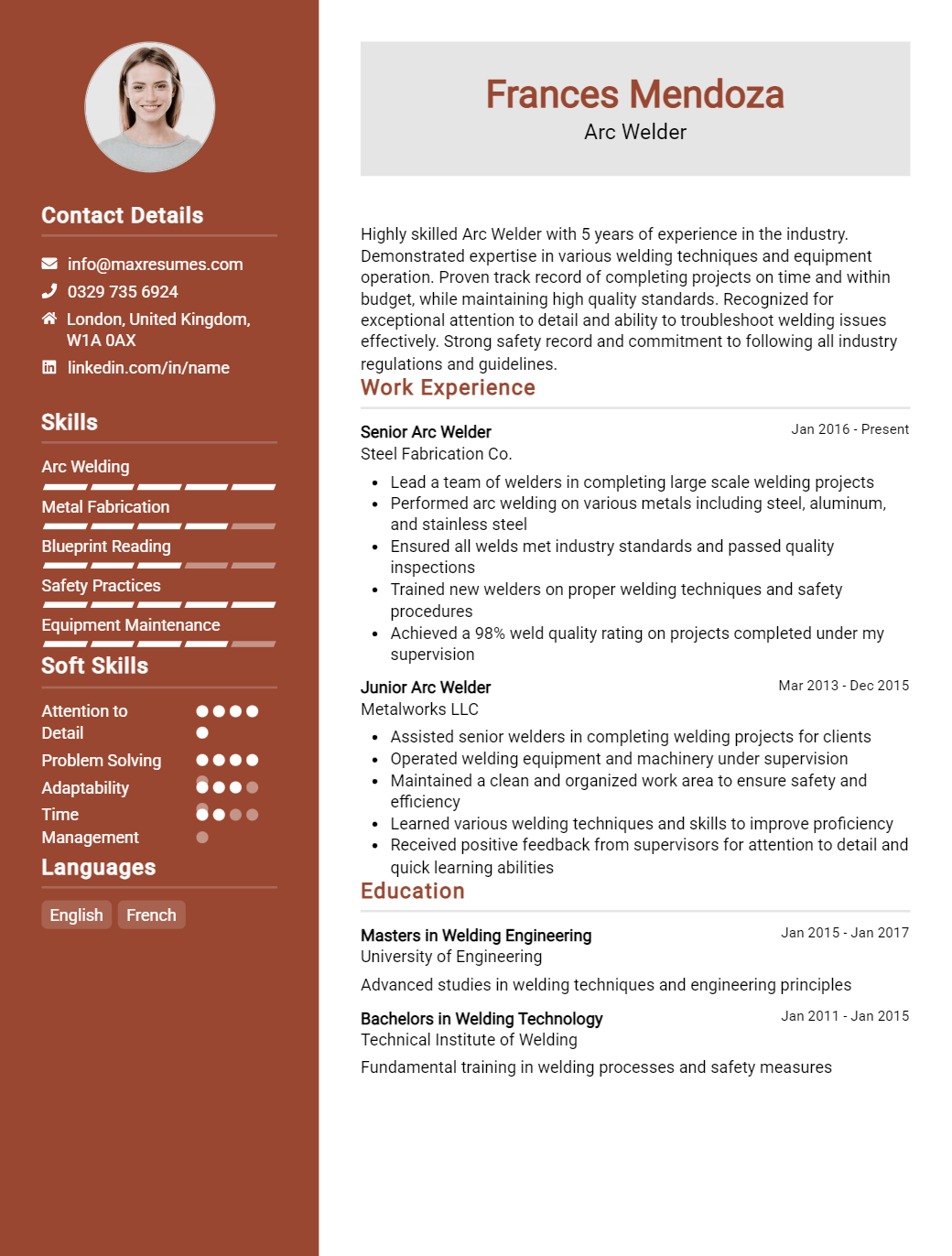 arc-welder-resume-sample