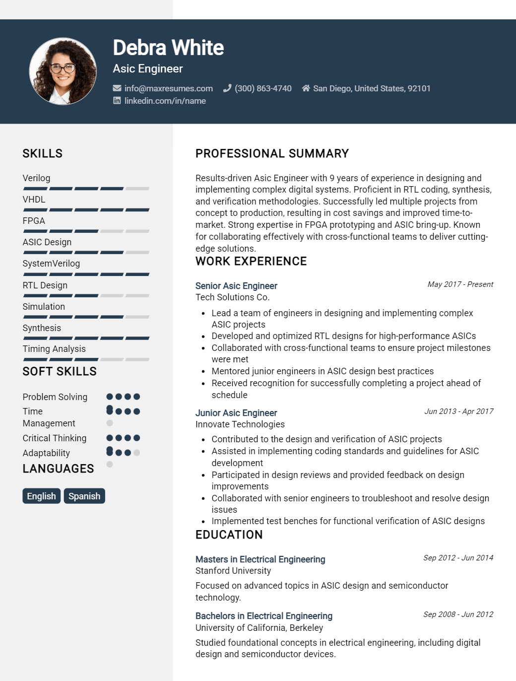 asic-engineer-resume-sample