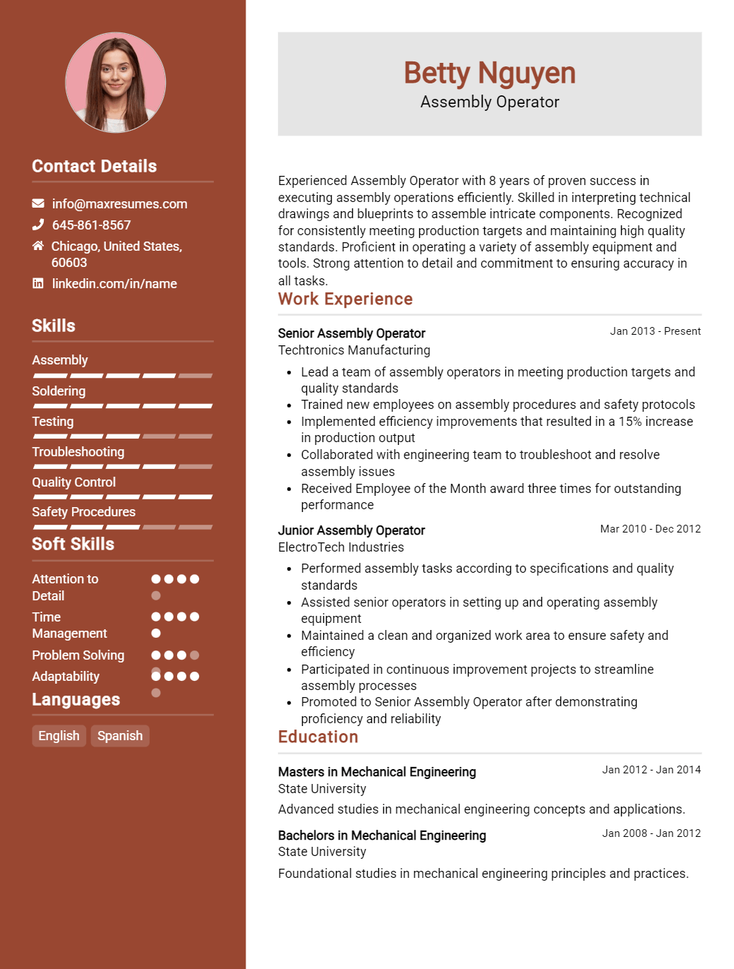assembly-operator-resume-sample