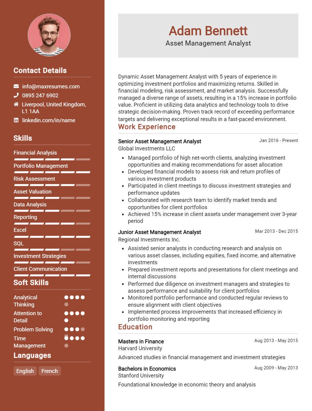 asset-management-analyst-resume-sample