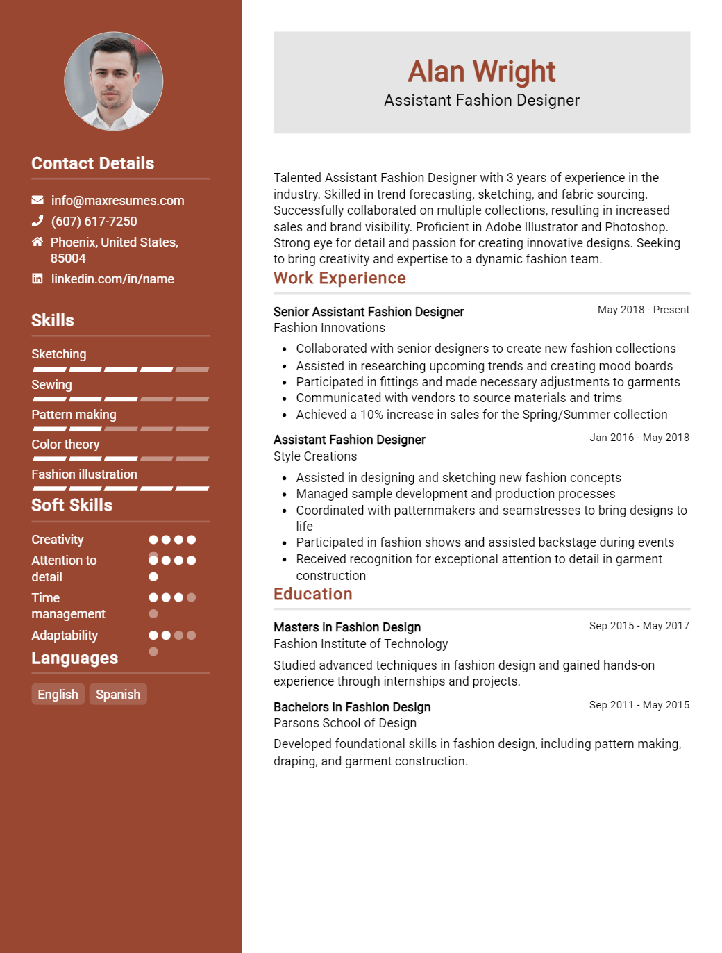 assistant-fashion-designer-resume-sample