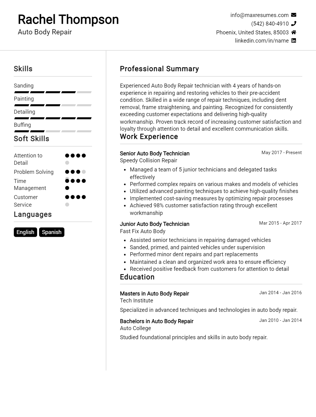 auto-body-repair-resume-sample