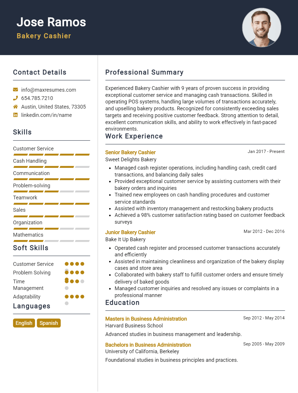 bakery-cashier-resume-sample