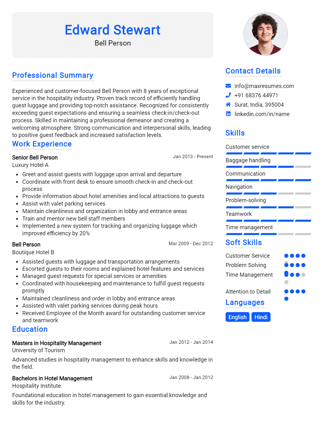 bell-person-resume-sample