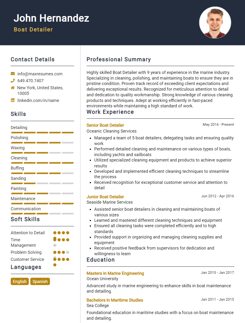 boat-detailer-resume-sample
