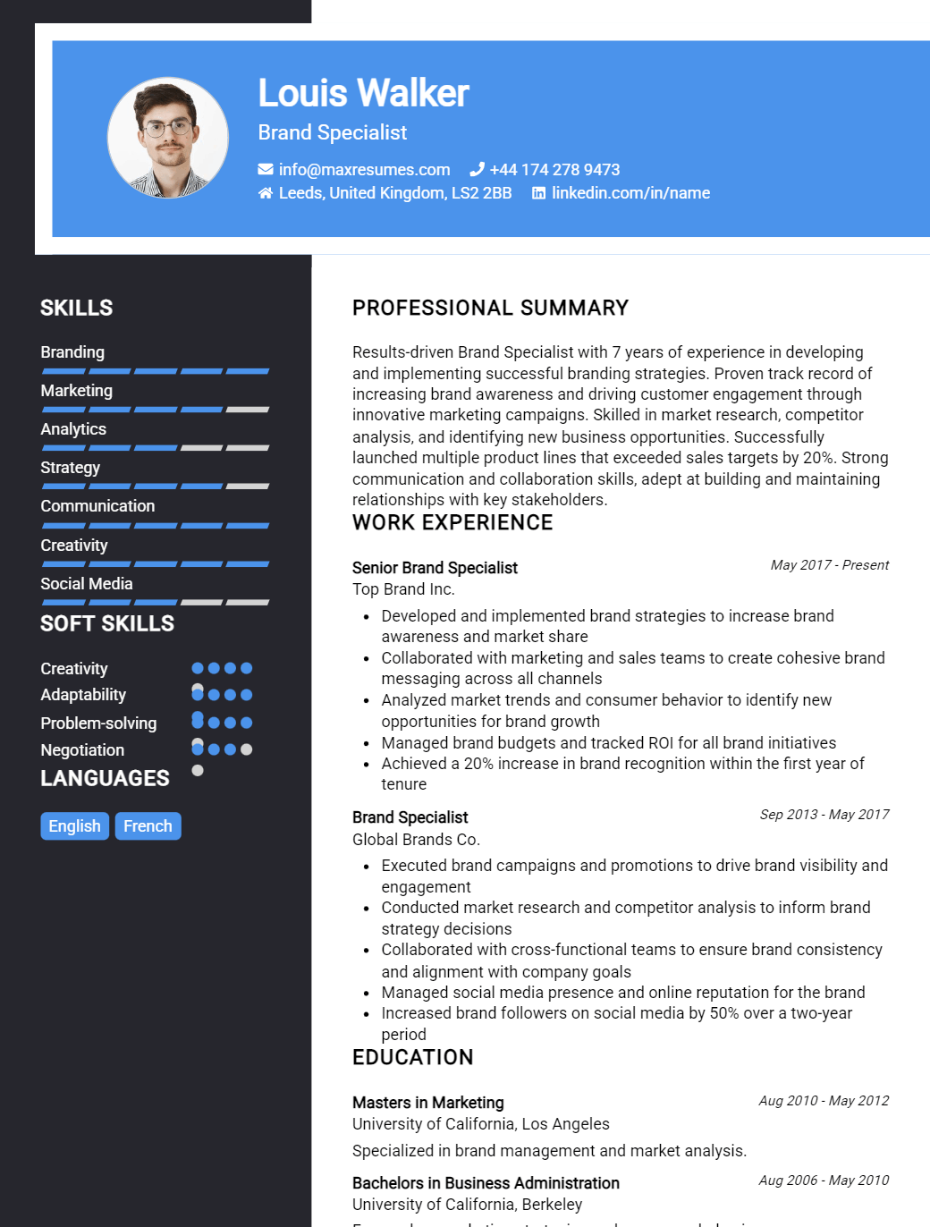 brand-specialist-resume-sample