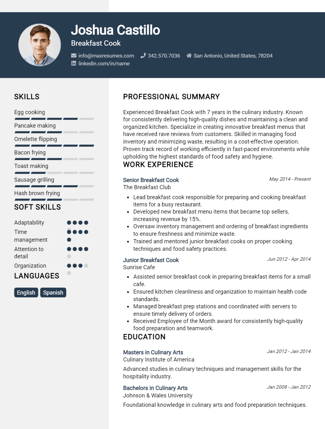 breakfast-cook-resume-sample