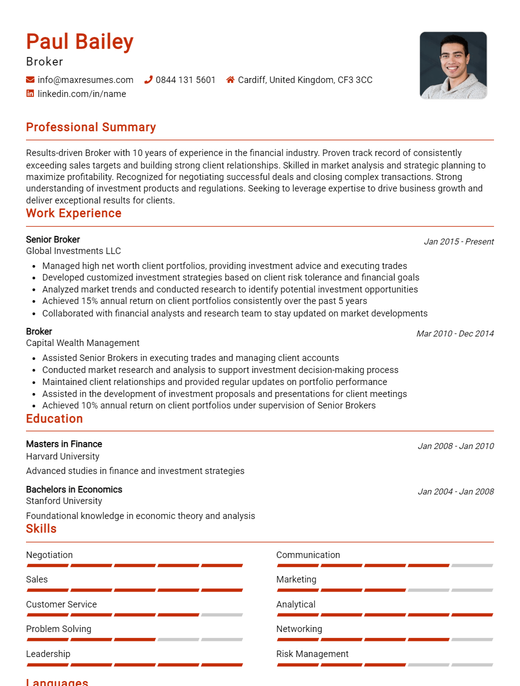 broker-resume-sample