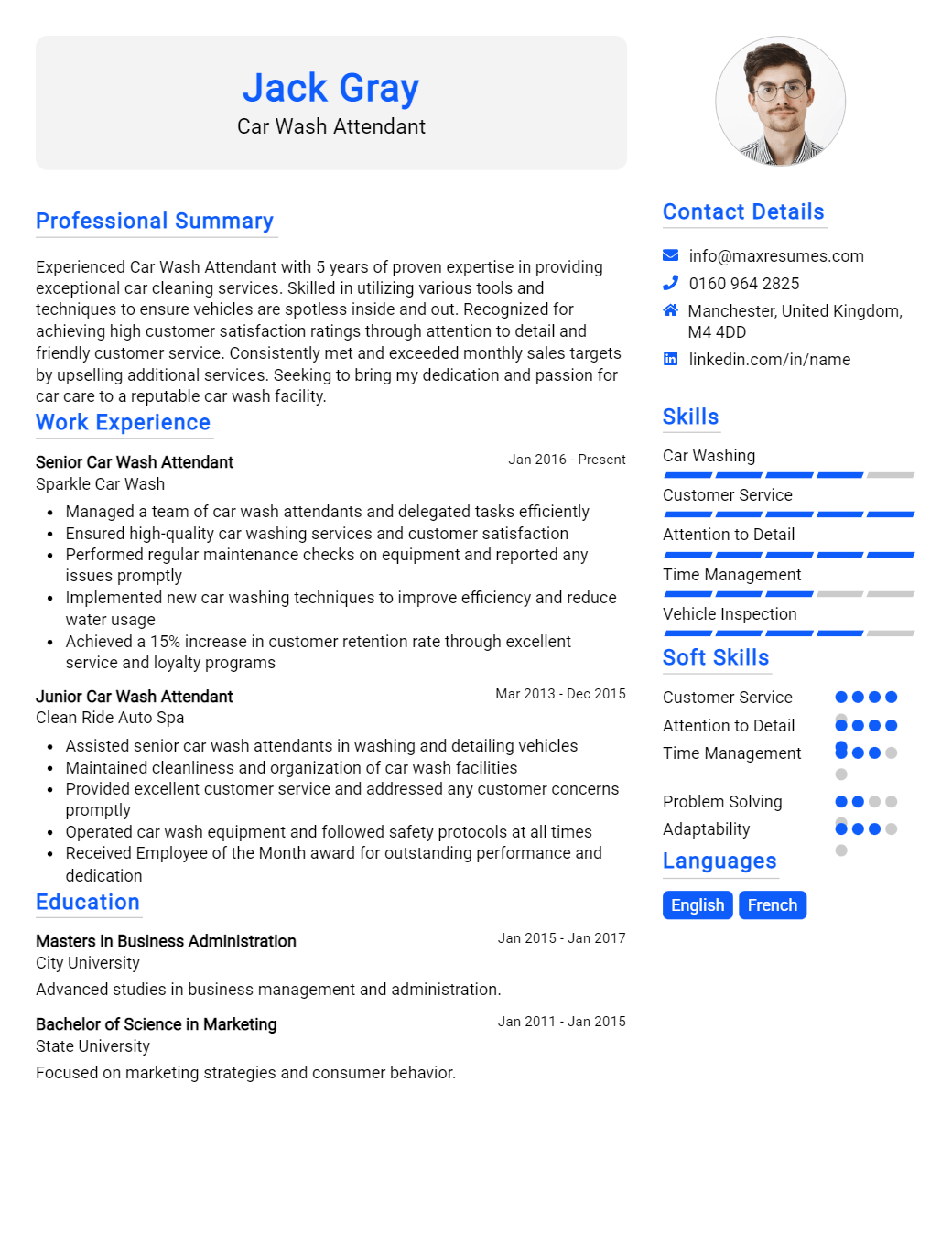 car-wash-attendant-resume-sample