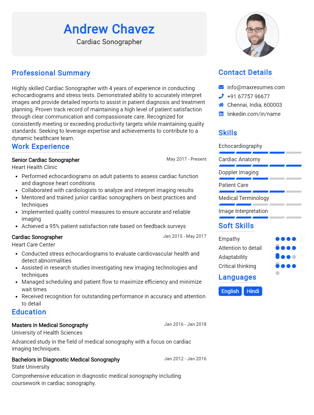 cardiac-sonographer-resume-sample