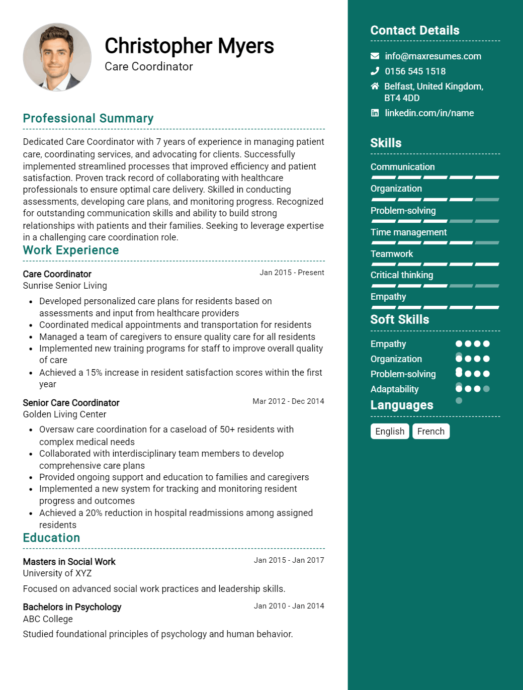 care-coordinator-resume-sample