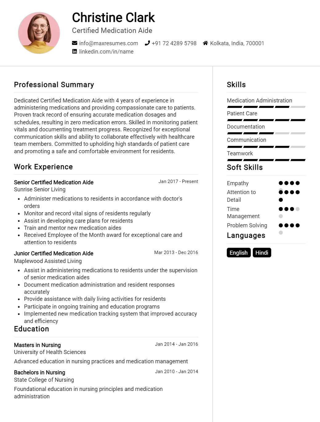 certified-medication-aide-resume-sample