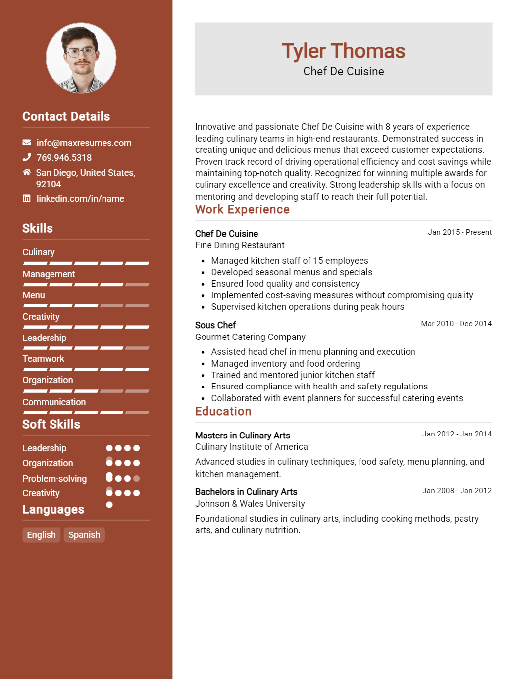 chef-de-cuisine-resume-sample