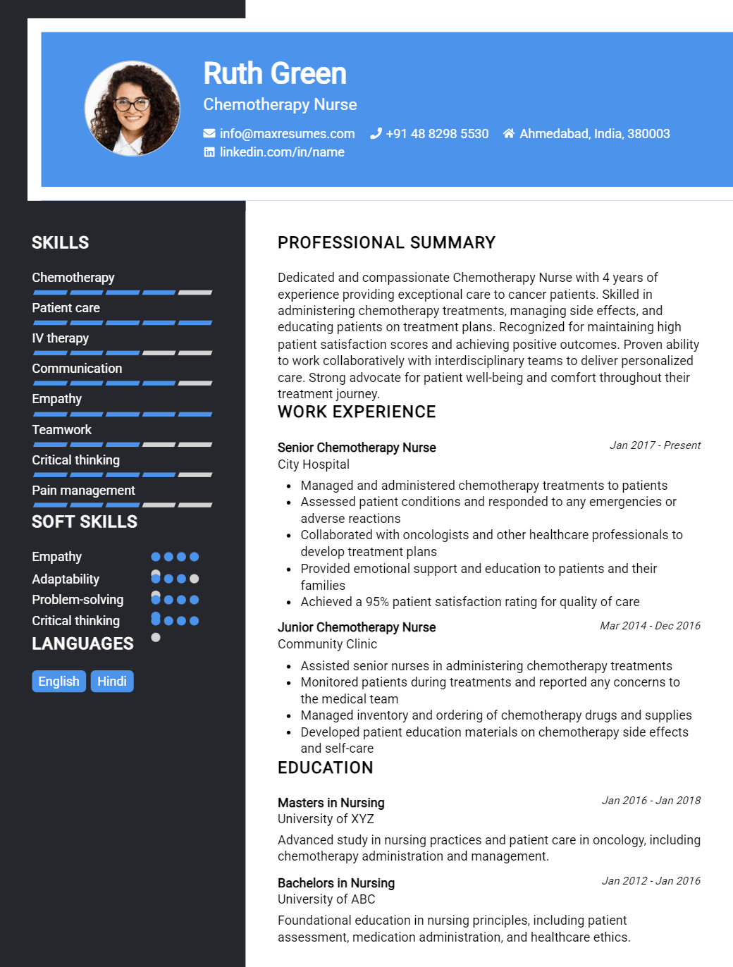 chemotherapy-nurse-resume-sample