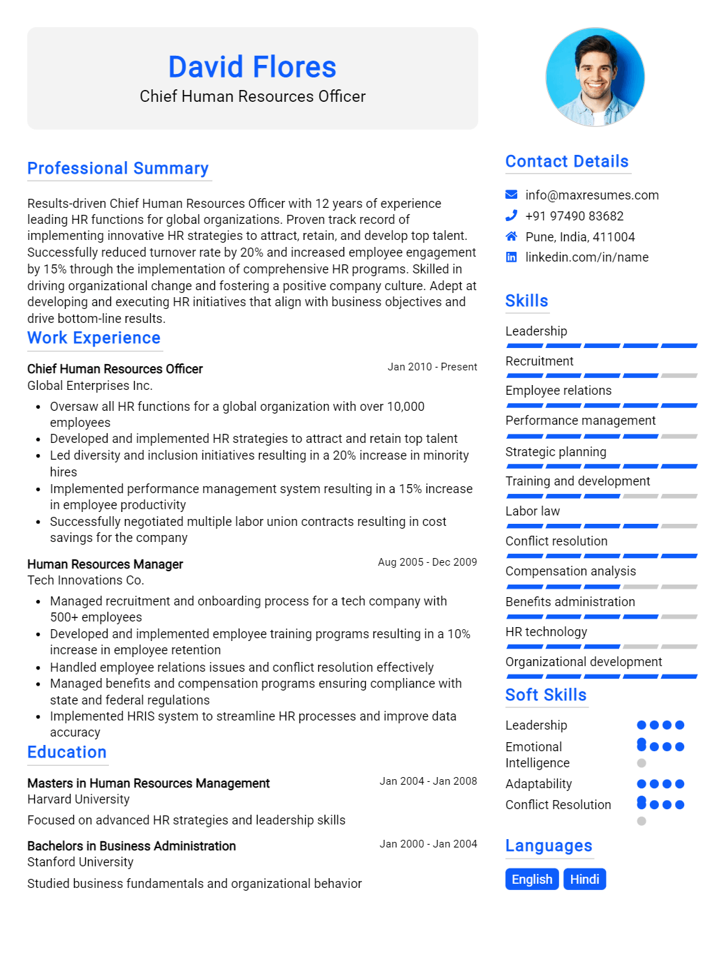 chief-human-resources-officer-resume-sample