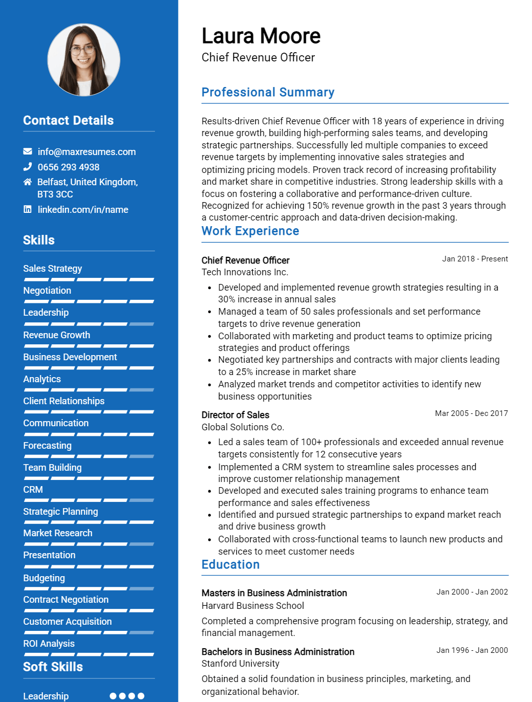 chief-revenue-officer-resume-sample