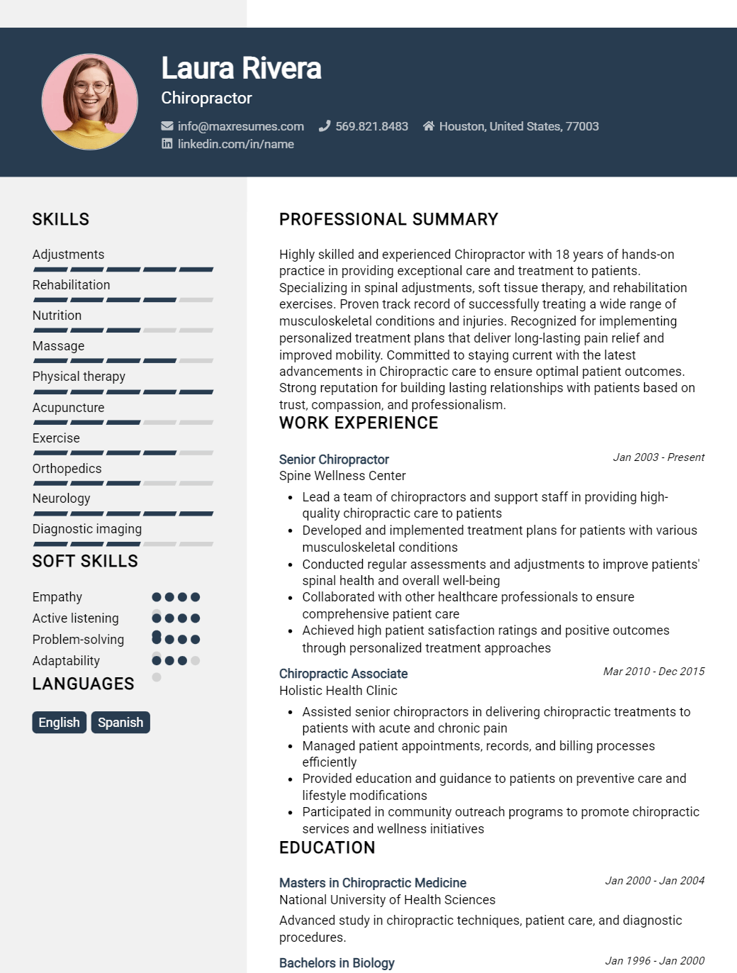 chiropractor-resume-sample