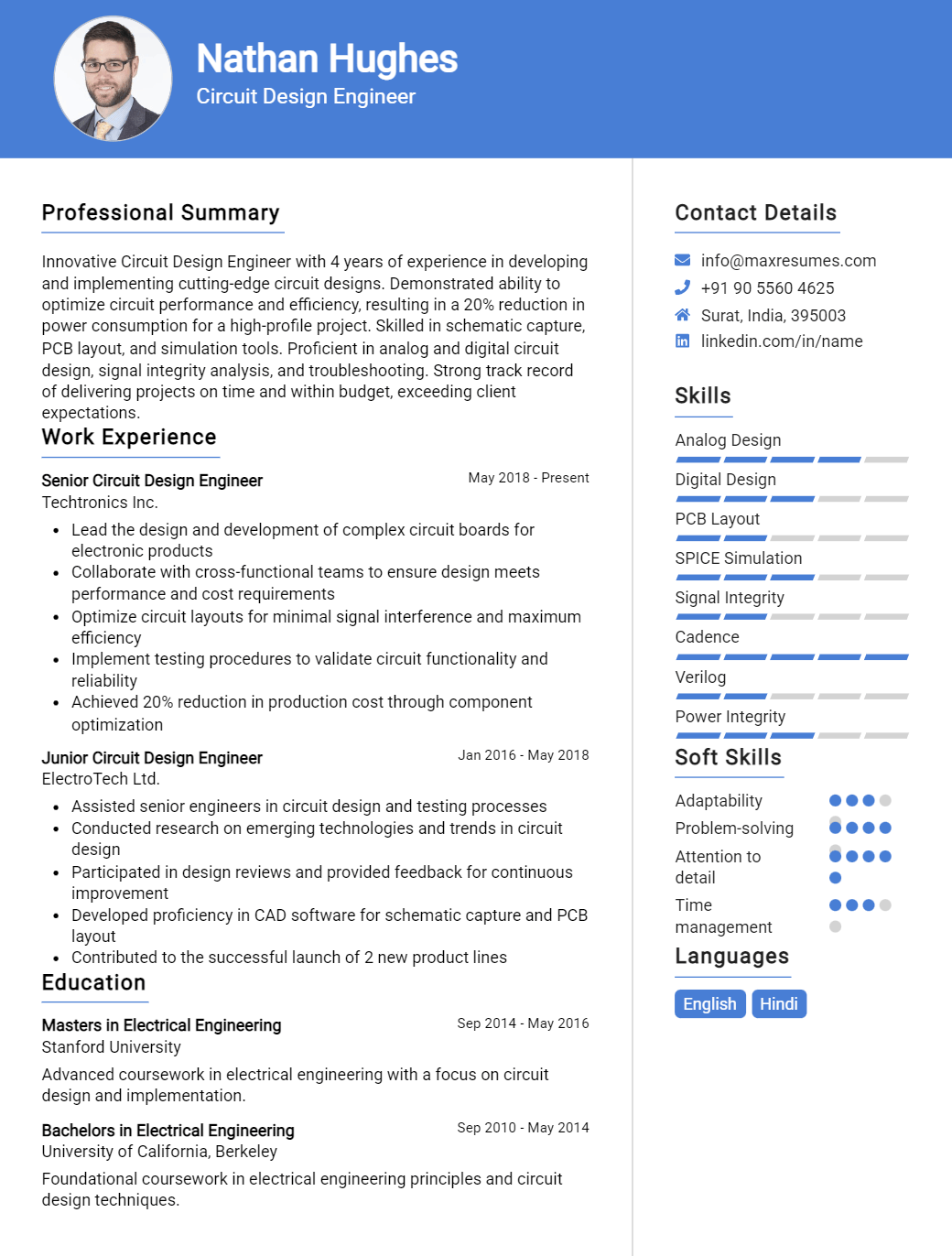 circuit-design-engineer-resume-sample