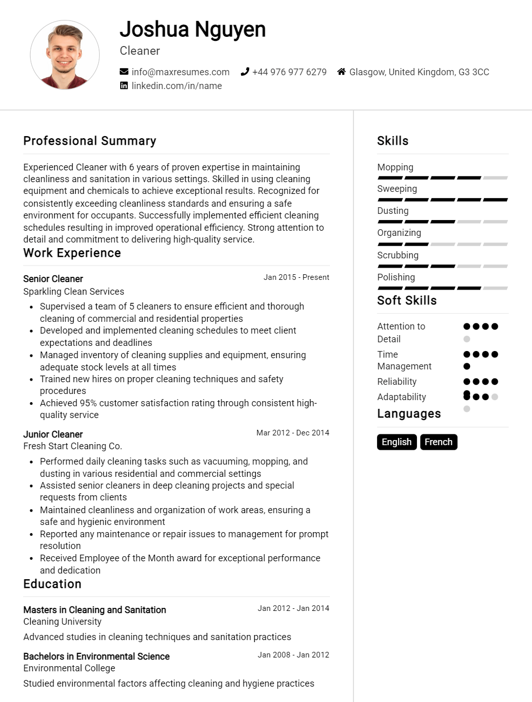 cleaner-resume-sample