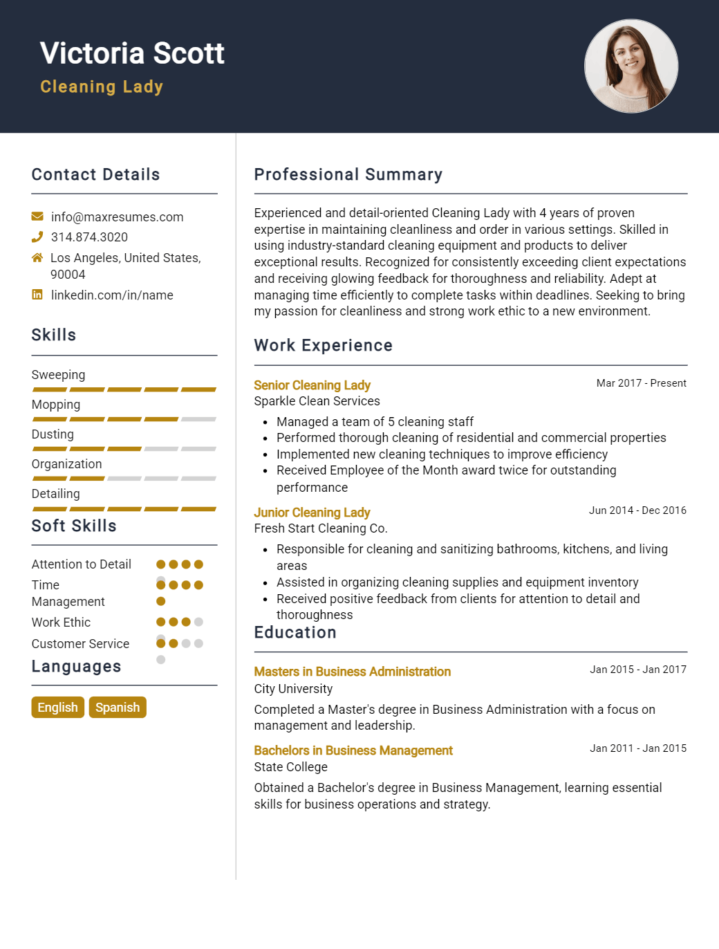 cleaning-lady-resume-sample