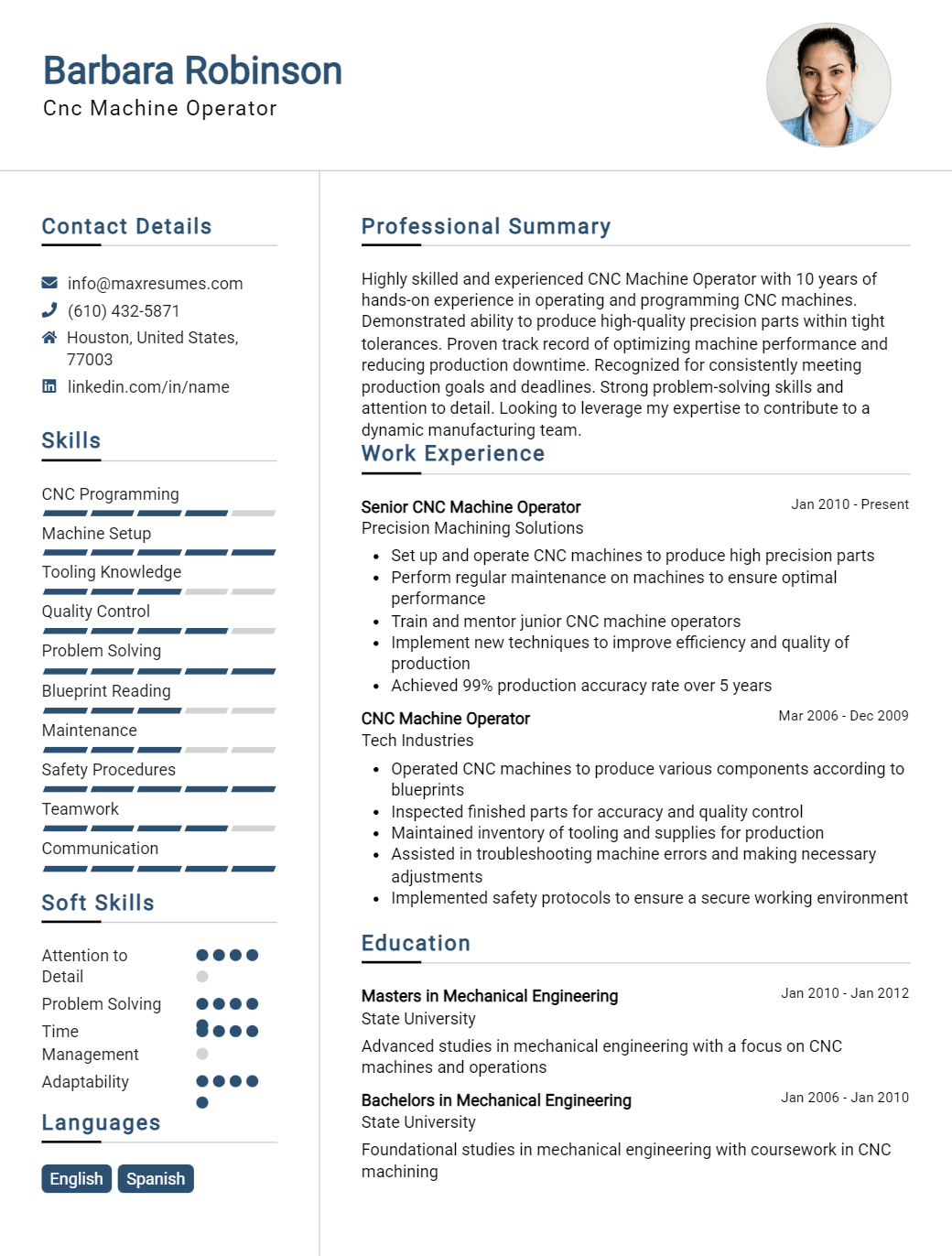 cnc-machine-operator-resume-sample