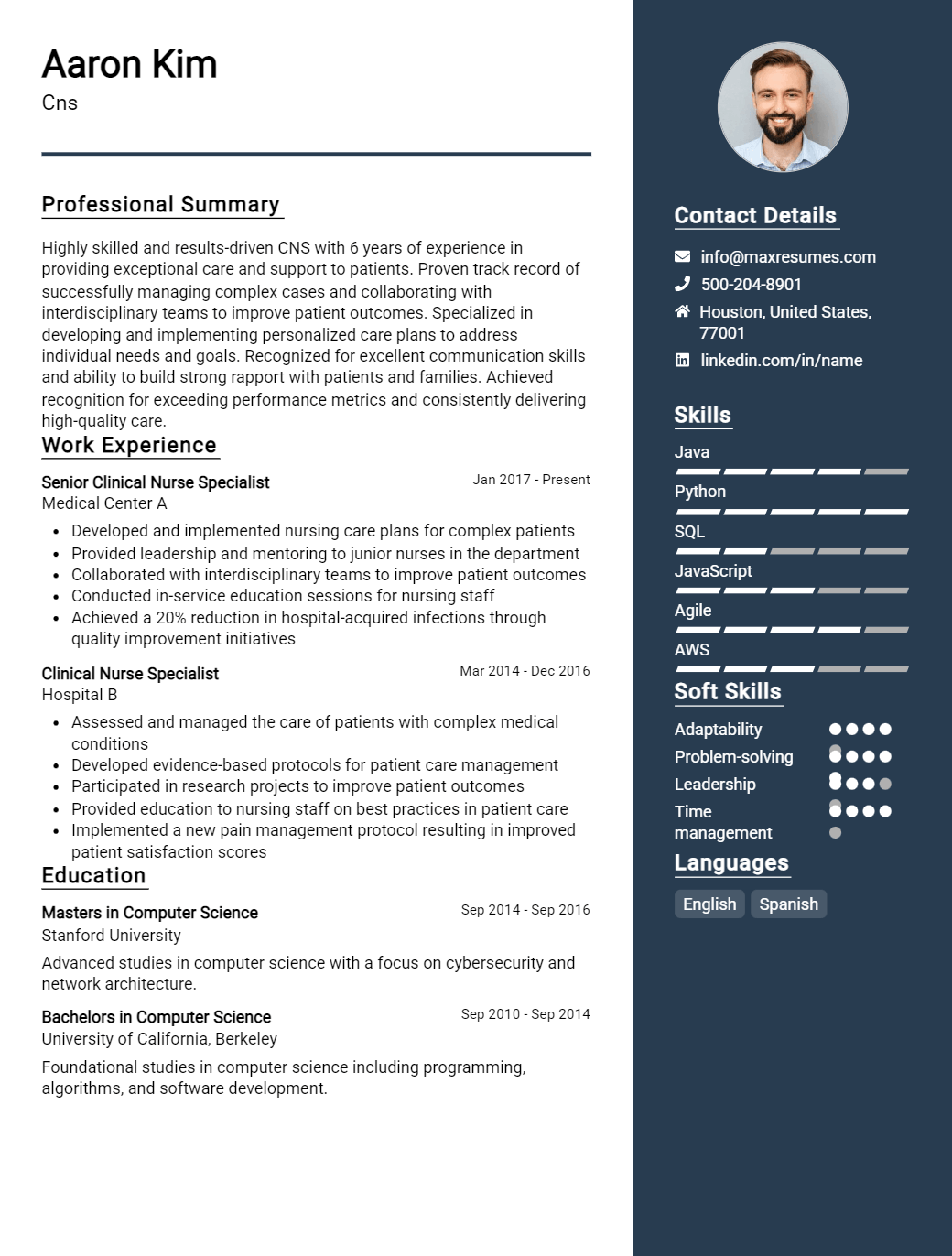 cns-resume-sample