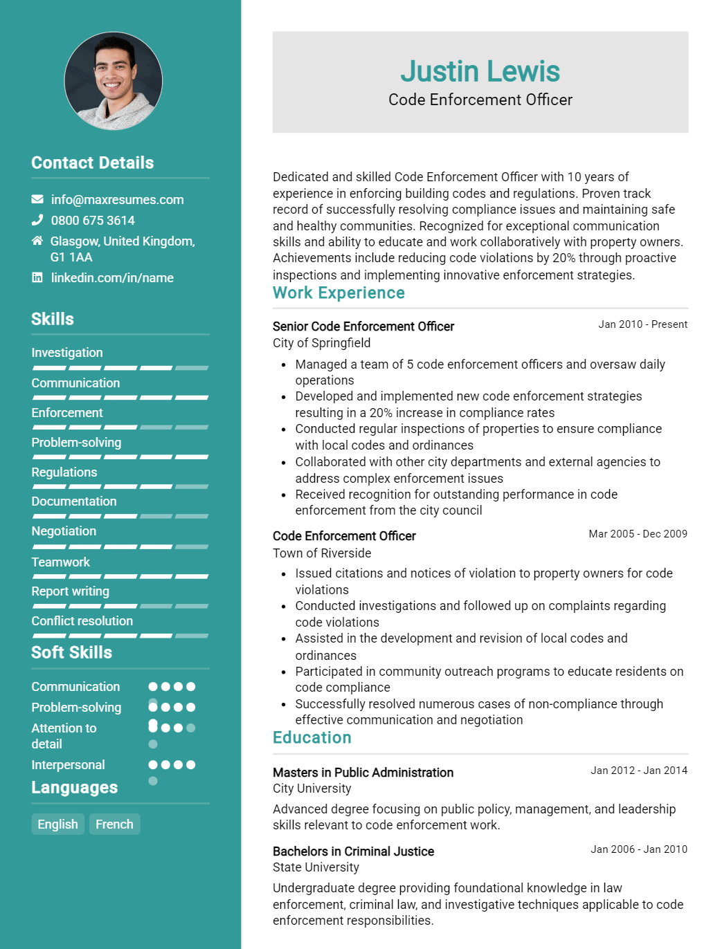 code-enforcement-officer-resume-sample