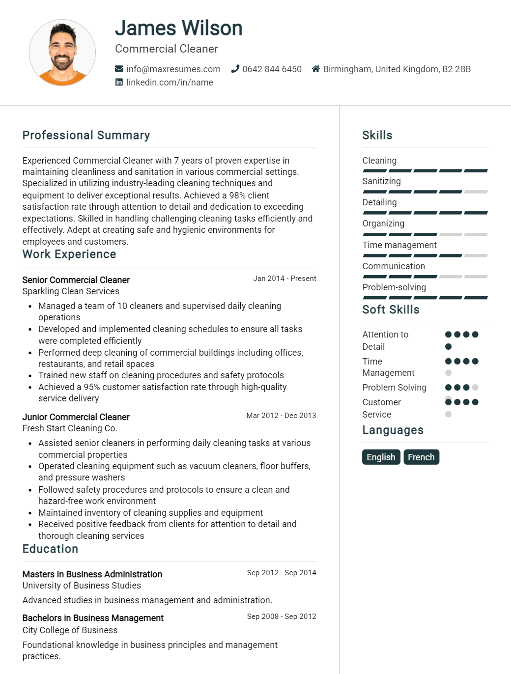 commercial-cleaner-resume-sample