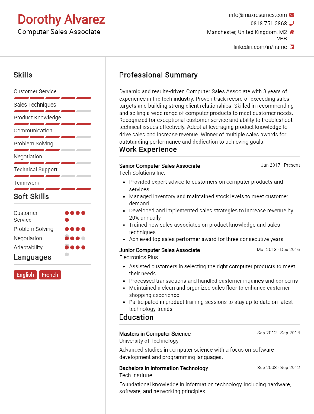 computer-sales-associate-resume-sample