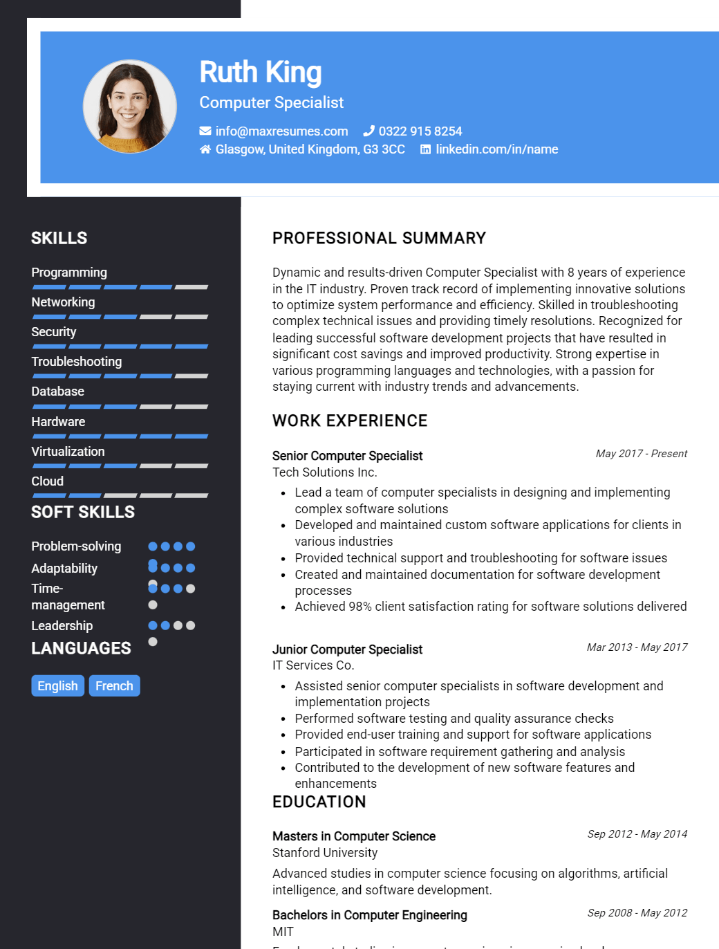 computer-specialist-resume-sample