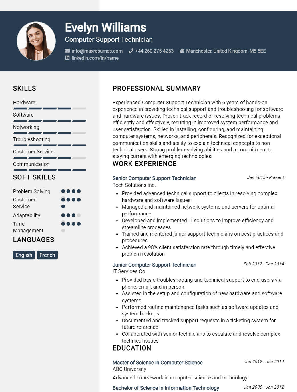 computer-support-technician-resume-sample