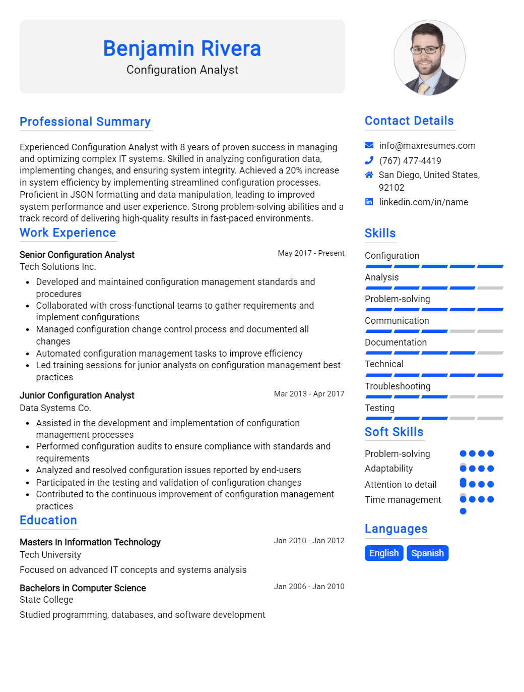 configuration-analyst-resume-sample
