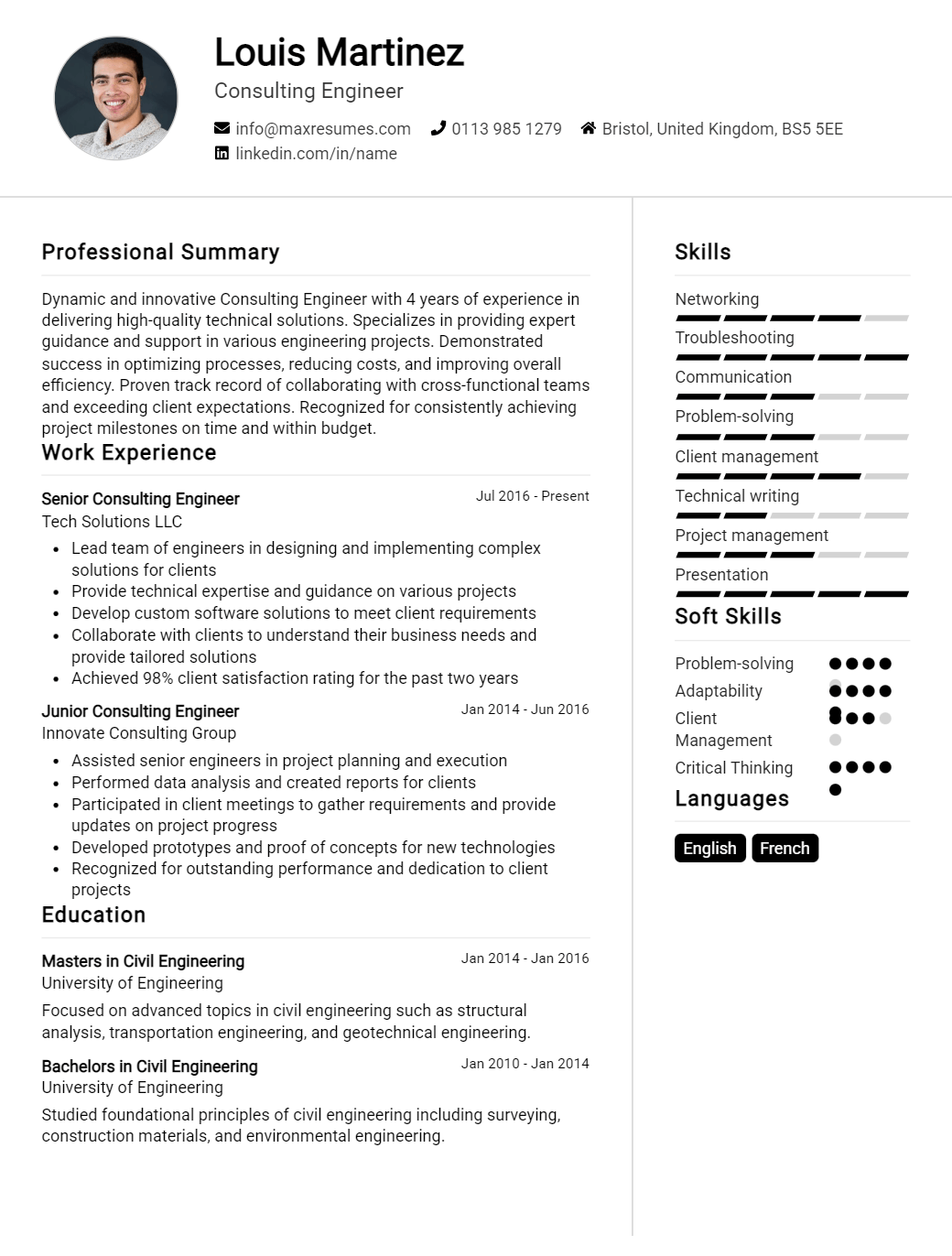 consulting-engineer-resume-sample