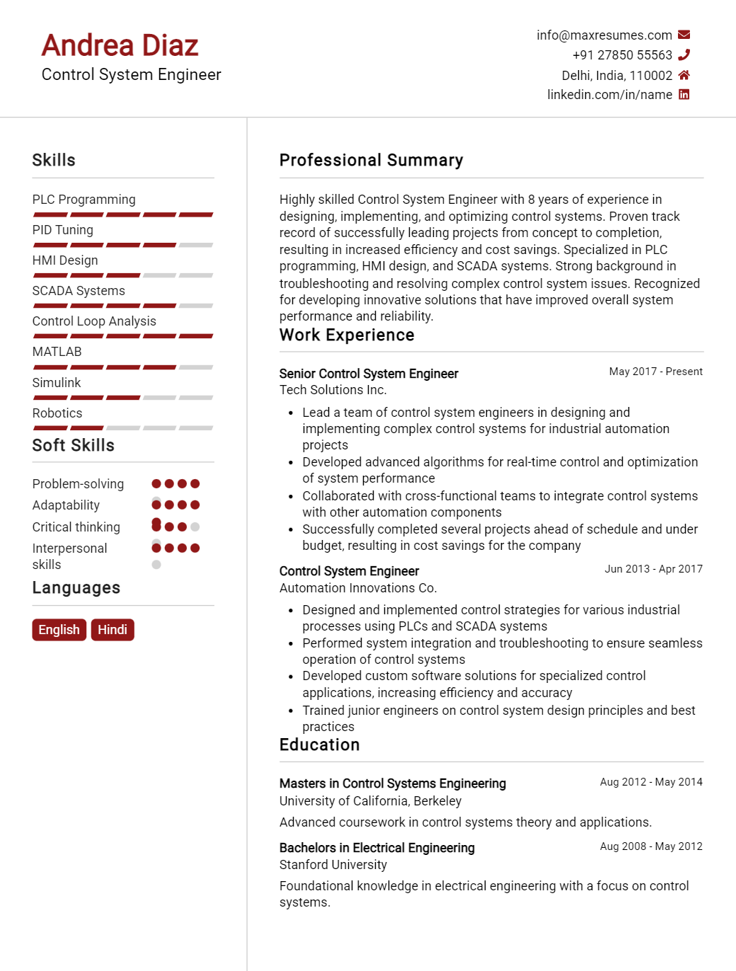control-system-engineer-resume-sample