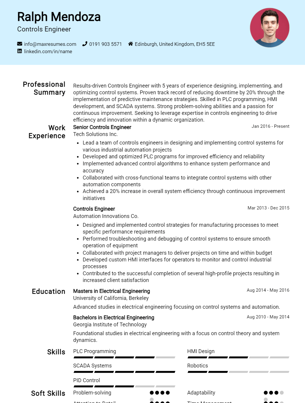 controls-engineer-resume-sample