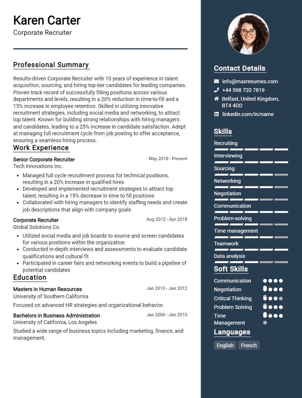 corporate-recruiter-resume-sample