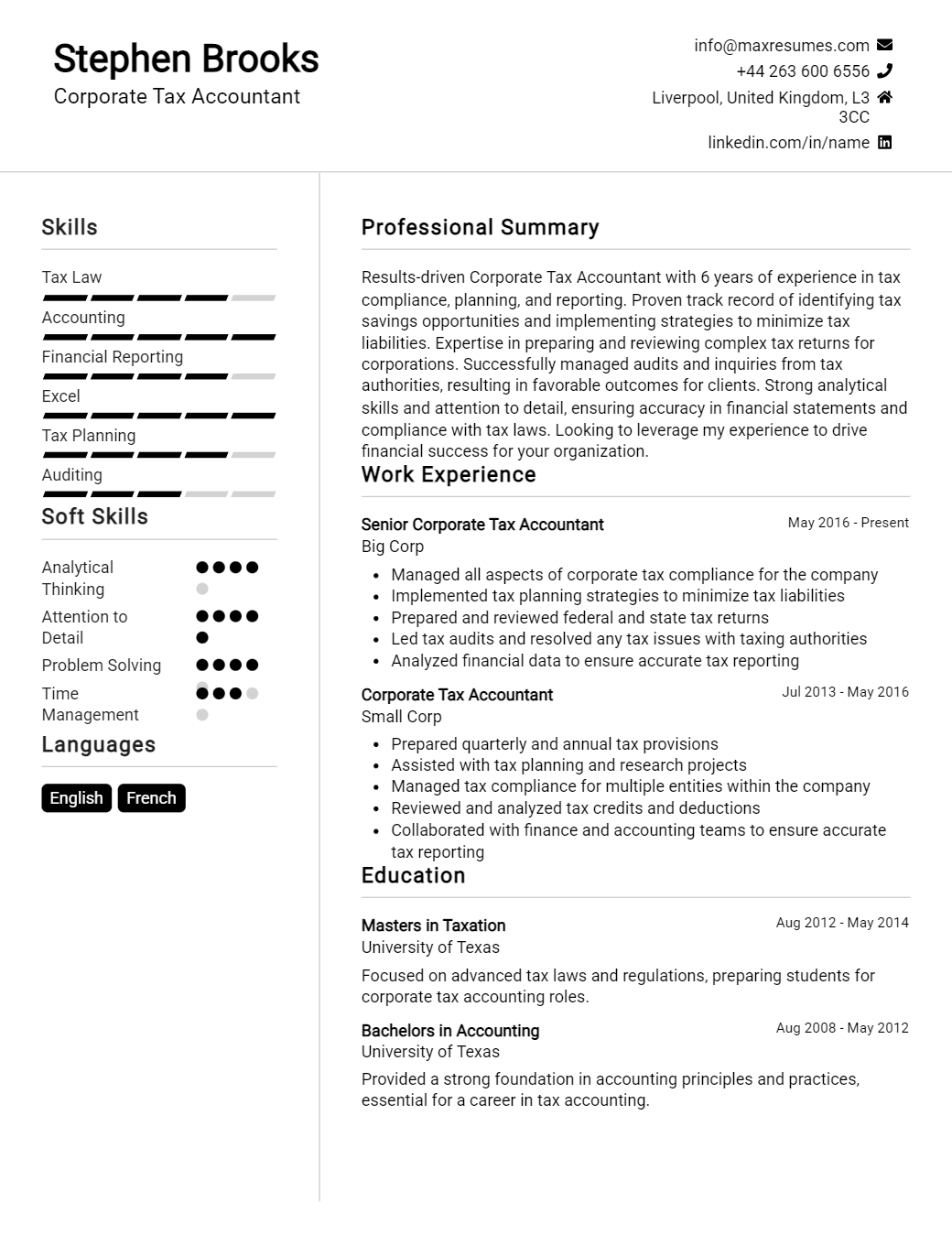 corporate-tax-accountant-resume-sample