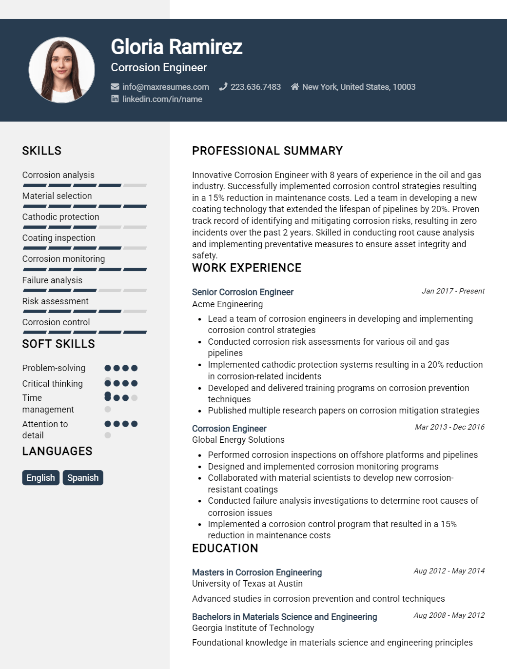 corrosion-engineer-resume-sample