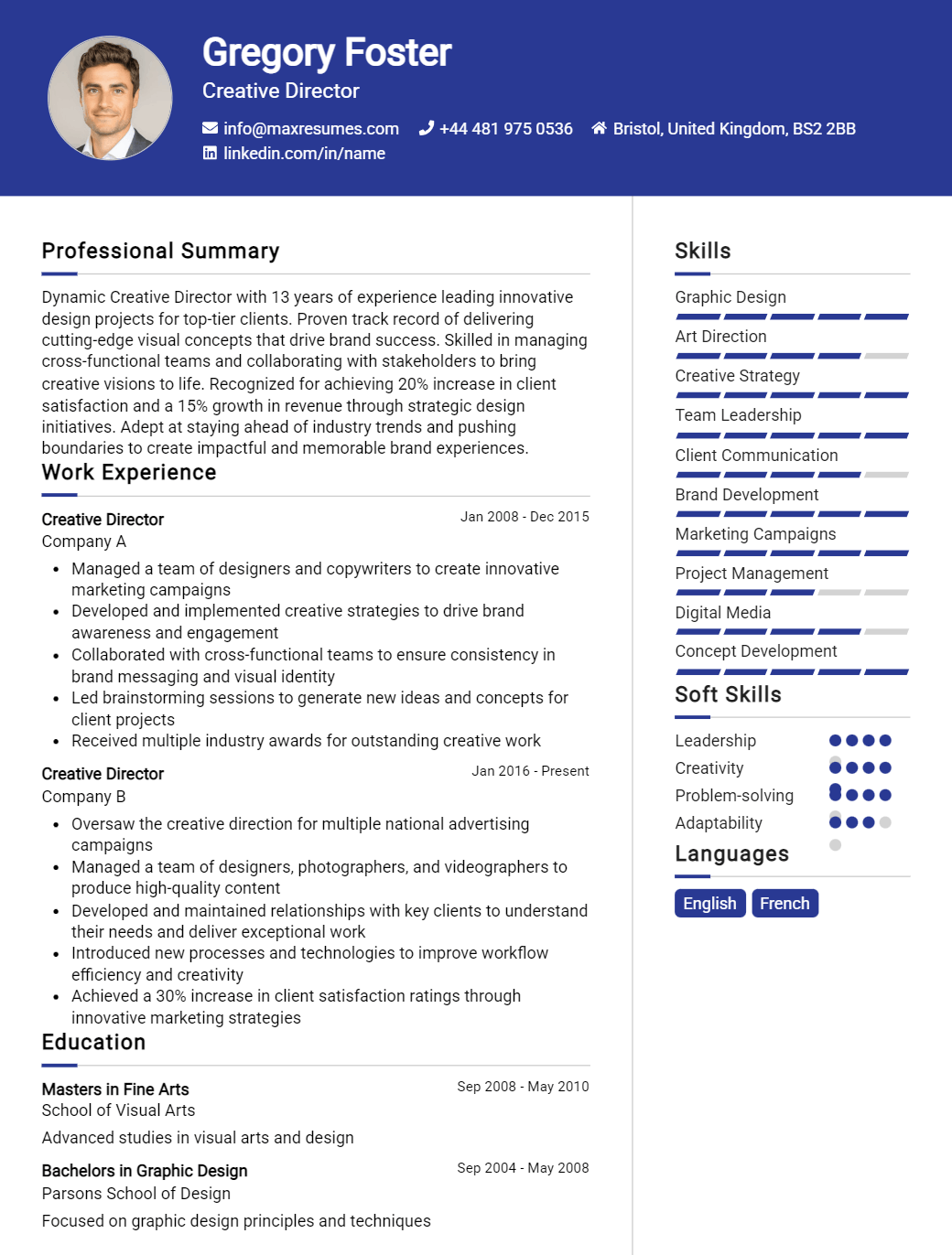 creative-director-resume-sample