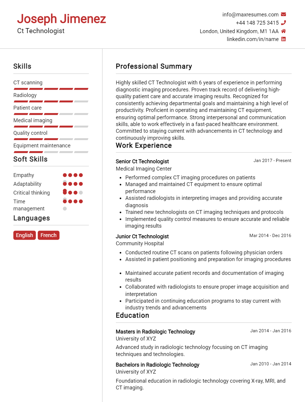 ct-technologist-resume-sample