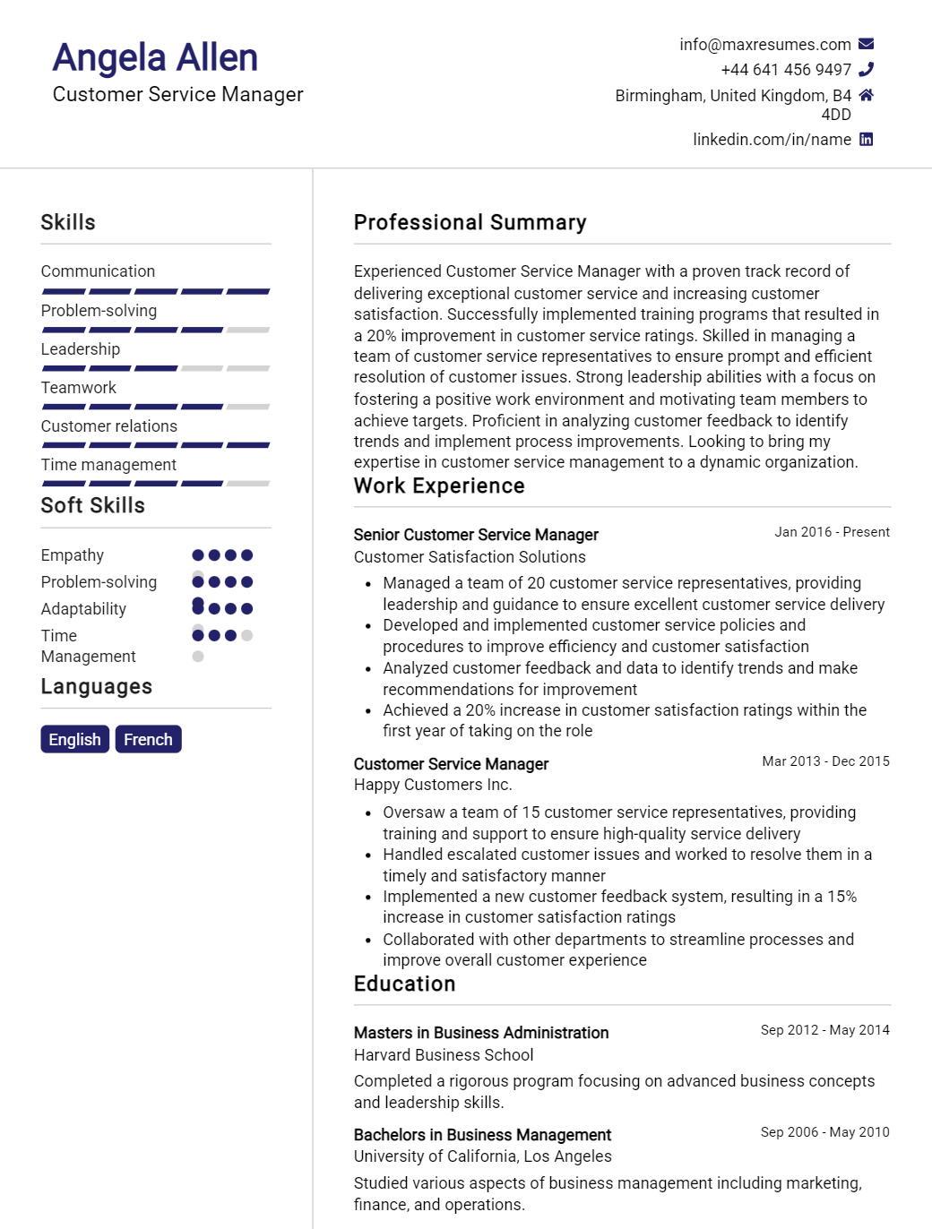 manager-resume-sample