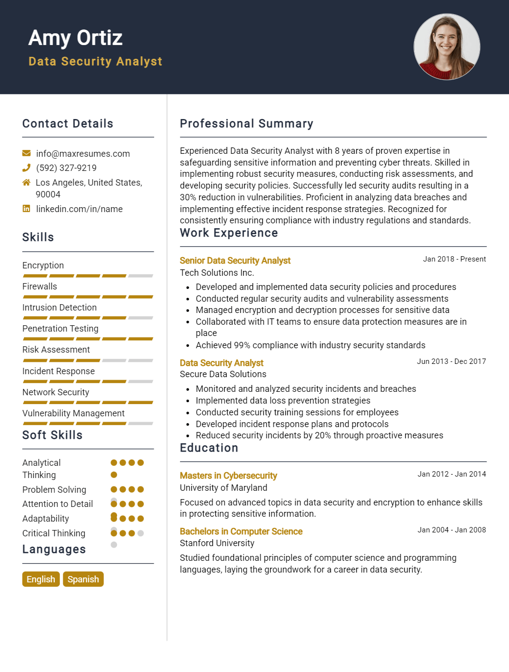 data-security-analyst-resume-sample