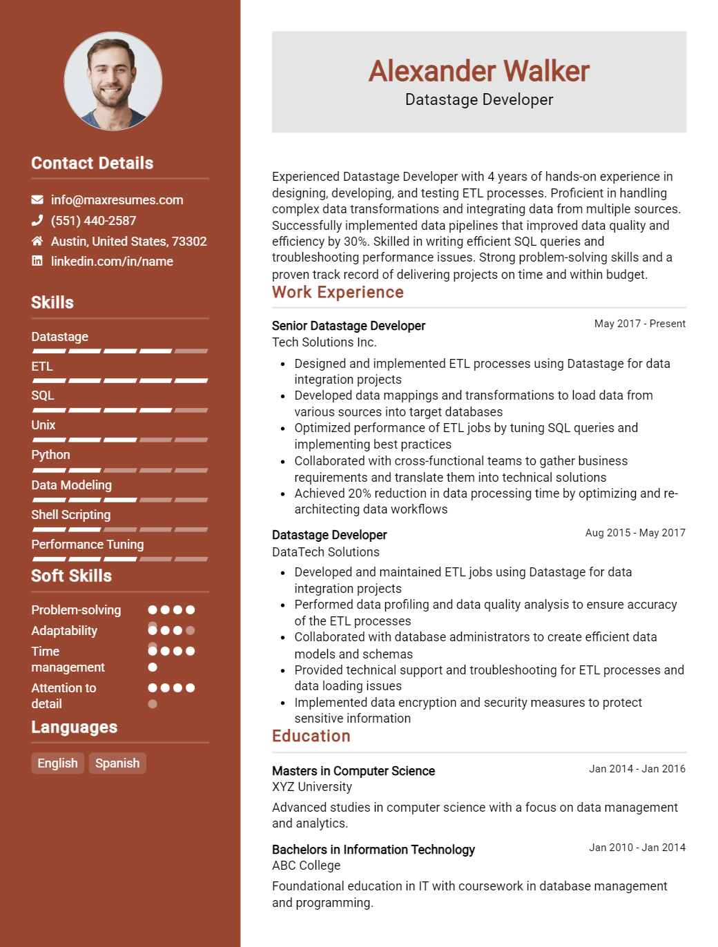 datastage-developer-resume-sample