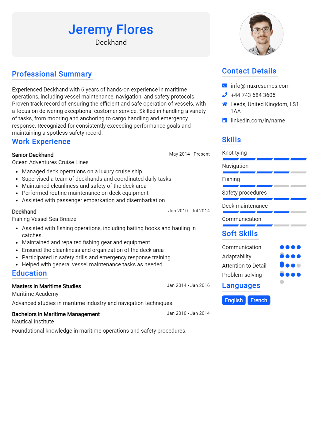 deckhand-resume-sample
