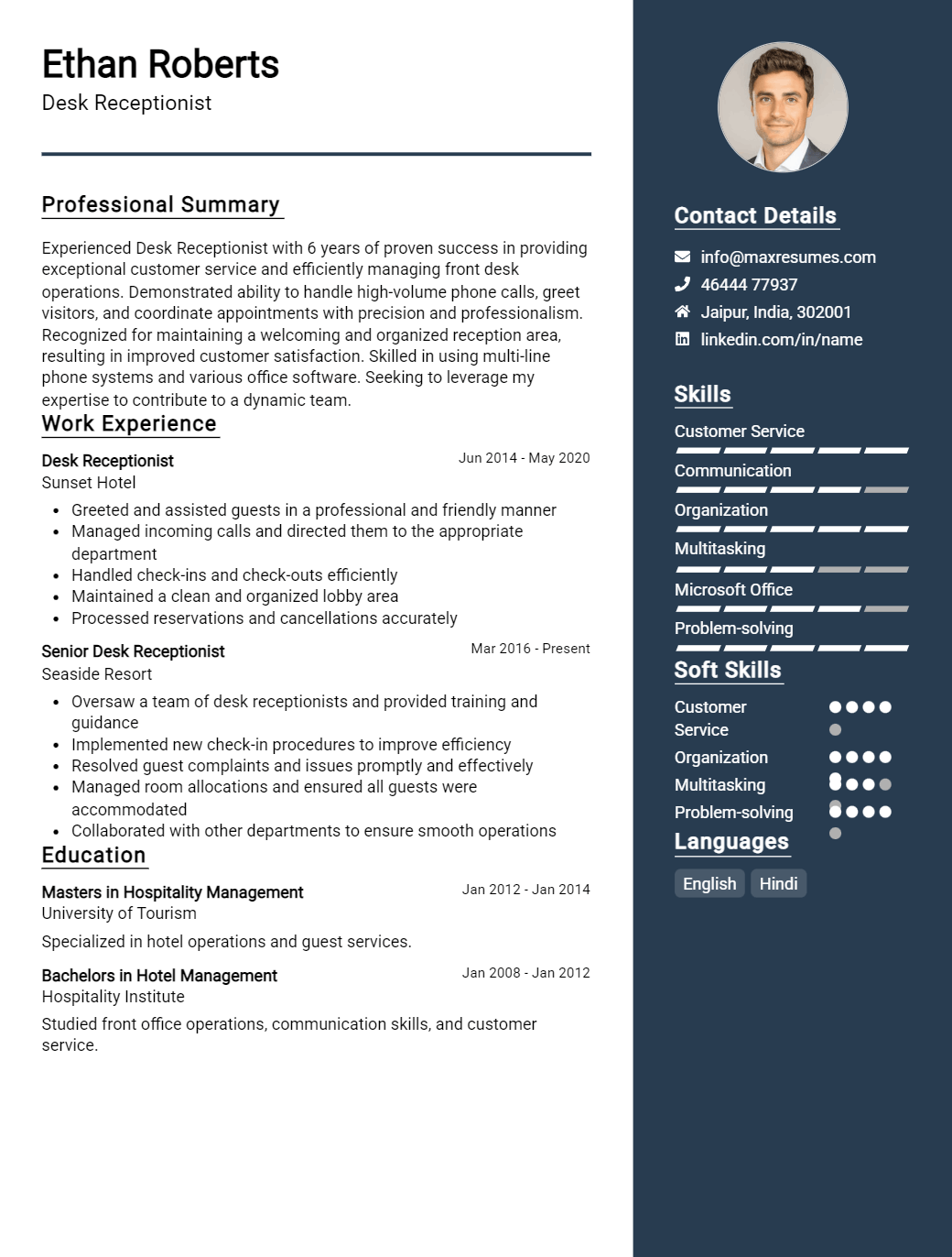 desk-receptionist-resume-sample